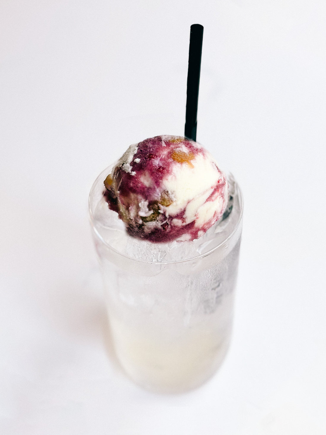 自家製和梨シロップのクリームソーダ