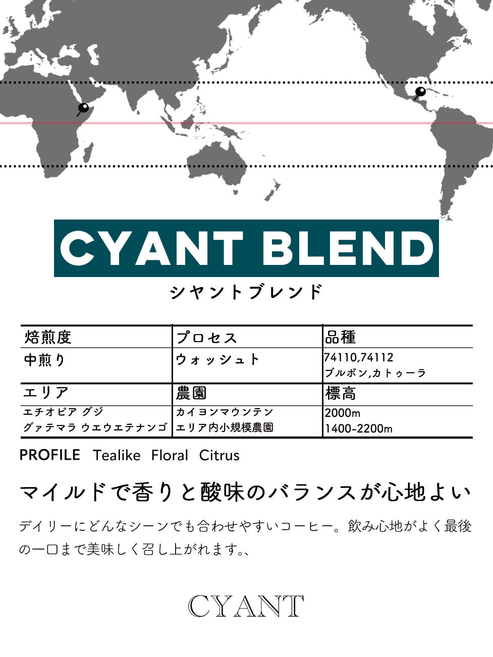 CYANT BLEND COFFEE 100g/200g/400g