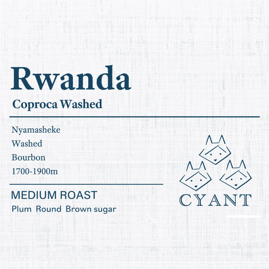 Rwanda Coproca Nyamasheke Washed | ルワンダ コプロカ ウォッシュト 中煎り