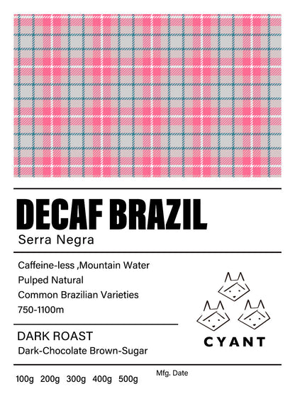 Decaf Brazil Serra Negra  100g/200g/400g