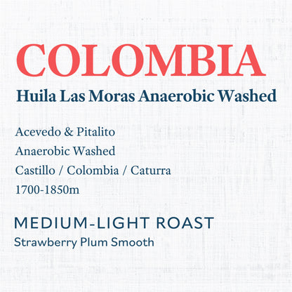 Colombia Huila Las Moras Anaerobic Washed
